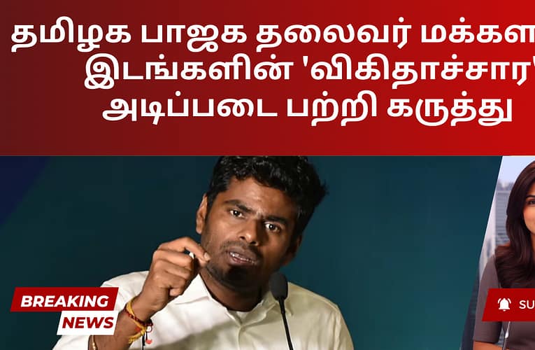 தமிழக பாஜக தலைவர் மக்களவை இடங்களின் ‘விகிதாச்சார’ அடிப்படை பற்றி கருத்து