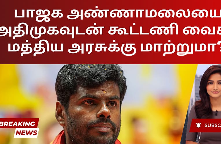 பாஜக அண்ணாமலையை அதிமுகவுடன் கூட்டணி வைக்க மத்திய அரசுக்கு மாற்றுமா?