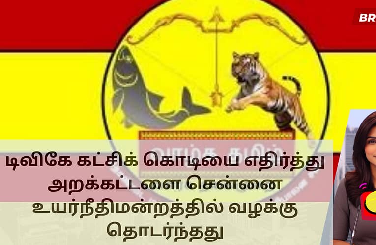 டிவிகே கட்சிக் கொடியை எதிர்த்து அறக்கட்டளை சென்னை உயர்நீதிமன்றத்தில் வழக்கு தொடர்ந்தது